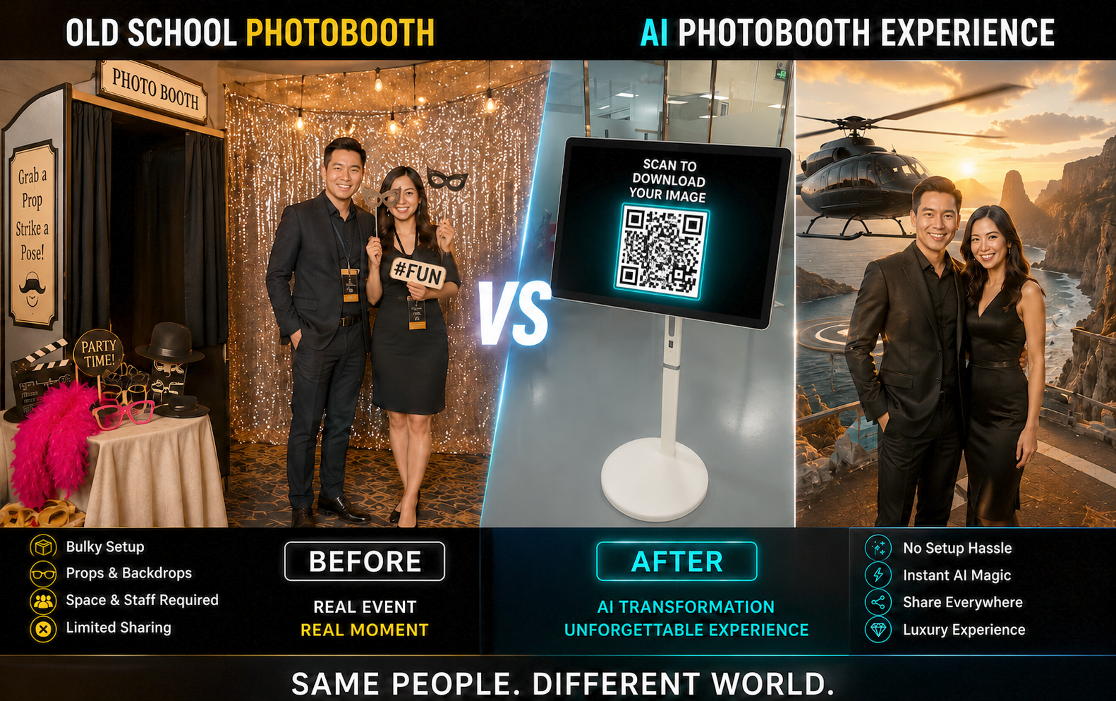 Old School Photobooth vs AI Photobooth Experience
