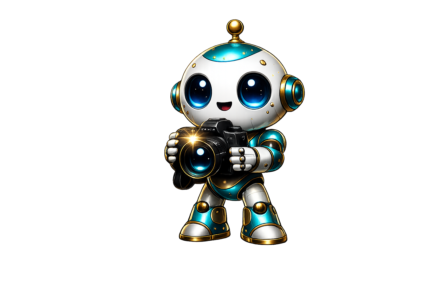 AI Photo Booth Robot Mascot